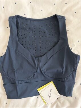 Elasticique Le Divine Navy Longline Bralette
